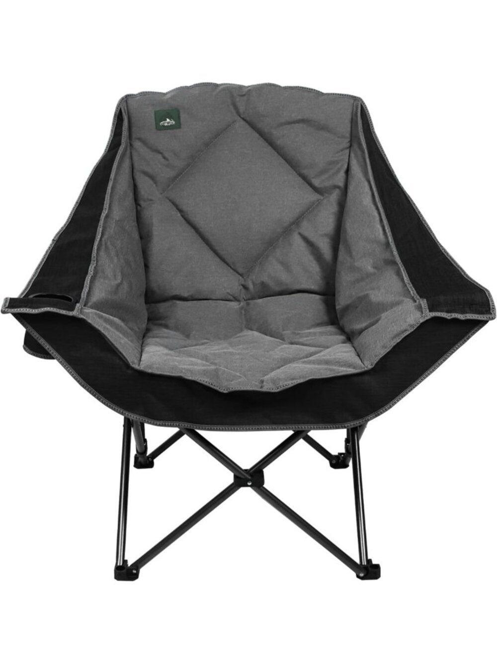 Folding Camping Chair,Oversized Portable Camp Chair w/Cup Holder,Heavy Duty